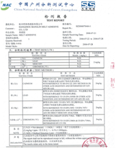 STS environmental test report
