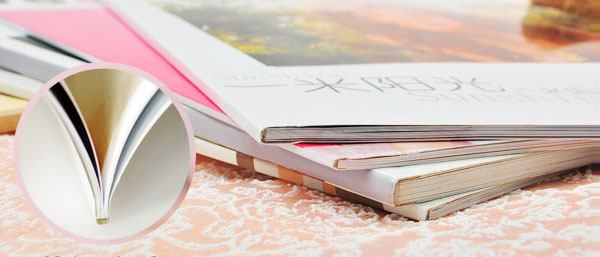 銅版紙書(shū)刊膠訂效果