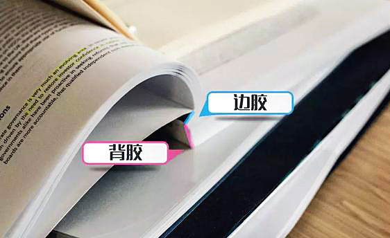 膠裝書本的上膠位置